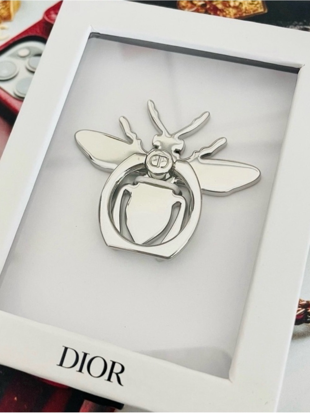 Dior Parfum Silver Bee Phone Ring Accessory - GWP